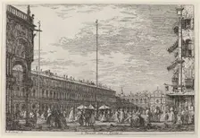Le Procuratie niove e S. Ziminian V., c. 1735/1746. Creator: Canaletto