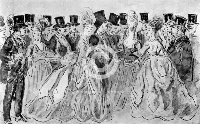 'Le Promenoir', 19th century, (1930).Artist: Constantin Guys