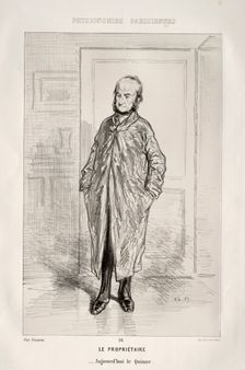 Le Propriétaire. Creator: Paul Gavarni (French, 1804-1866)