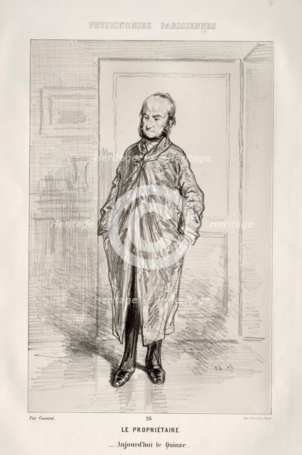 Le Propriétaire. Creator: Paul Gavarni (French, 1804-1866).