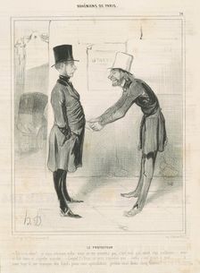 Le Protecteur, 19th century. Creator: Honore Daumier