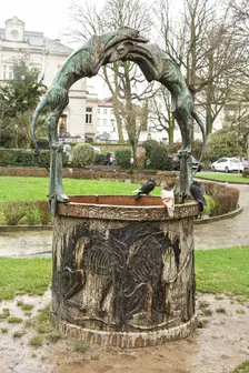 Le Puit des Levriers, Place Fernand Cocq, (1914-1920), c2014-2017. Artist: Alan John Ainsworth
