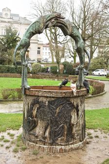 Le Puit des Levriers, Place Fernand Cocq, (1914-1920), c2014-2017. Artist: Alan John Ainsworth