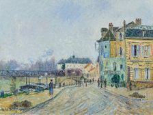 Le quai de l'Oise à Pontoise, 1906. Creator: Loiseau, Gustave (1865-1935)