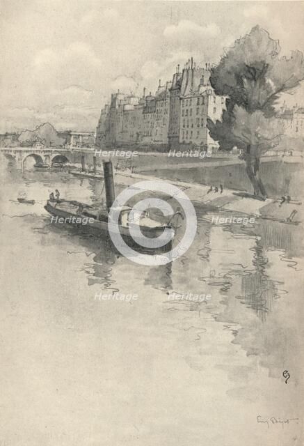 'Le Quai des Orfevres', 1915. Artist: Eugene Bejot.