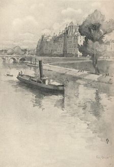 Le Quai des Orfevres 1915. Artist: Eugene Bejot