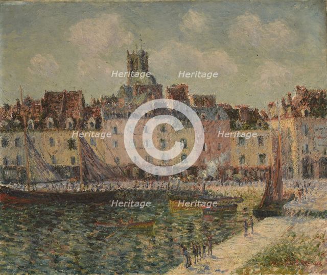 Le Quai Duquesne à Dieppe , 1903. Creator: Loiseau, Gustave (1865-1935).