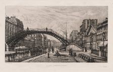 Le Quai Jemmapes à Paris, 1881. Creator: Lucien Gautier (French, 1850-1925)