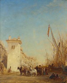 Le quai Saint-Jean à Marseille, between 1890 and 1895. Creator: Felix Francois Georges Philibert Ziem