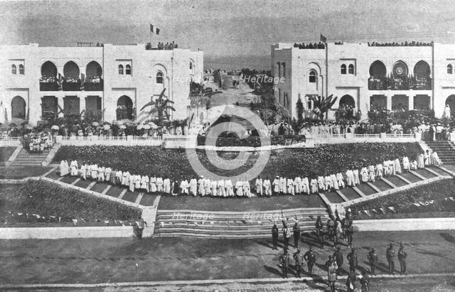 'Le quatorze juillet a Rabat - Remise de decorations par le general Lyautey', 1916. Creator: Unknown.