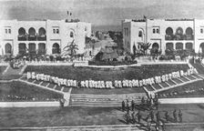 Le quatorze juillet a Rabat - Remise de decorations par le general Lyautey 1916. Creator: Unknown
