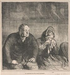 Le quatrième acte d'un drame intéressant, 19th century. Creator: Honore Daumier