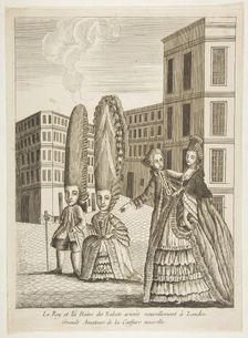 Le Roy et la Reine des Nabots arrivés nouvellement à Londre. Grands amateurs de la..., 18th century. Creator: Unknown