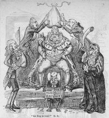 "Le Roy le veut!" G. R. c1820. Creator: George Cruikshank