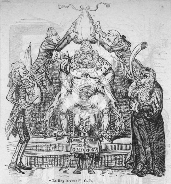 "Le Roy le veut!" G. R.', c1820. Creator: George Cruikshank.