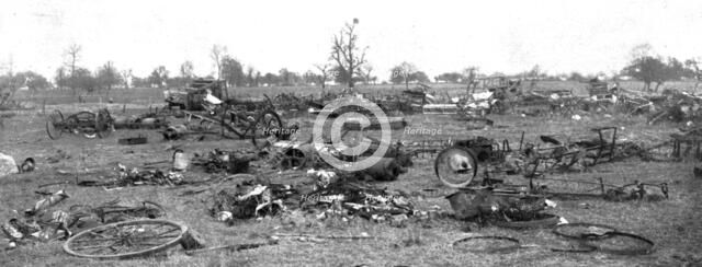 'Le Royaume de la Mort'; Dans la plaine de Beaulieu, entre Lassigny et Nesle: instruments aratoires  Creator: Unknown.