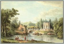 Le Rocher et le Belvédère à Versailles, 1786. Creator: Châtelet, Claude-Louis (1753-1795)