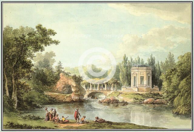 Le Rocher et le Belvédère à Versailles, 1786. Creator: Châtelet, Claude-Louis (1753-1795).