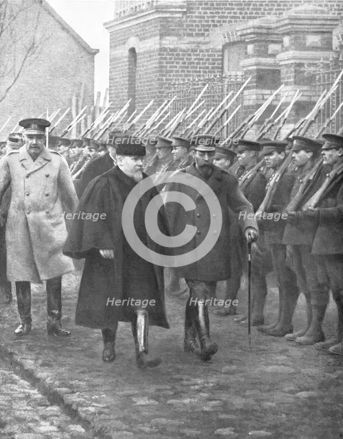 ''Le Roi George en France; La Rencontre de M Poincare et du Souverain Britannique', 1914. Creator: Unknown.