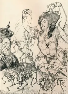 Le Roi S'Amuse, 1910, (1924). Artist: Edmund Joseph Sullivan