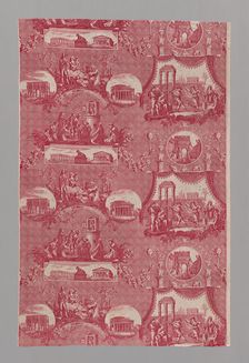 Le Romain (The Roman) (Furnishing Fabric), France, 1811/1821. Creator: Oberkampf Manufactory