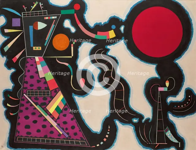 Le Rond rouge, 1939. Creator: Kandinsky, Wassily Vasilyevich (1866-1944).