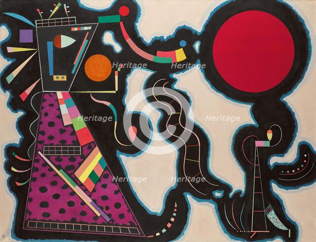 Le Rond rouge, 1939. Creator: Kandinsky, Wassily Vasilyevich (1866-1944).