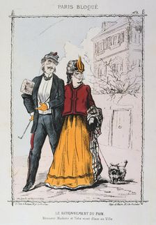 Le Rationnement du Pain 1870-1871. Artist: Anon