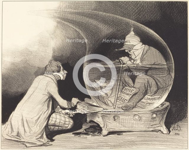 Le Rajeunissement du Constitutionnel..., 1844. Creator: Honore Daumier.
