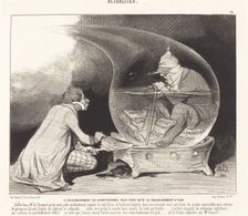 Le Rajeunissement du Constitutionnel..., 1844. Creator: Honore Daumier