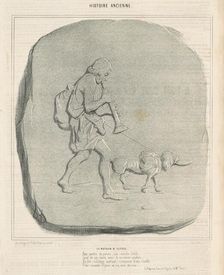 Le retour d'Ulysse, 19th century. Creator: Honore Daumier