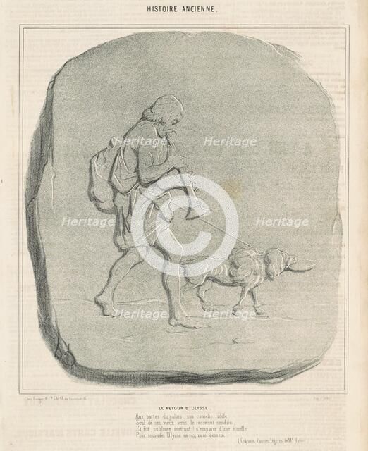 Le retour d'Ulysse, 19th century. Creator: Honore Daumier.