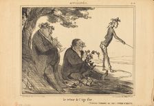 Le retour de l'age d'or, 1856. Creator: Honore Daumier