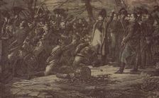 Le Retour de L'Ile d'Elbe (The Return from the Isle of Elba) (Furnishing Fabric), Nantes, c. 1830. Creator: Favre-Petitpierre et Cie