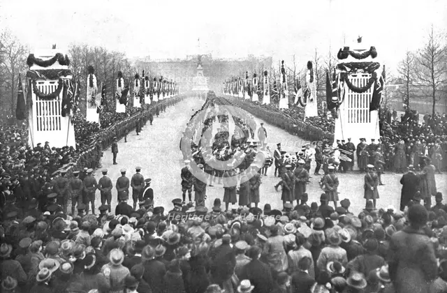 'Le Retour des Vainqueurs; Rentree triomphale a Londres, le 22 mars 1919..., 1919. Creator: Unknown.