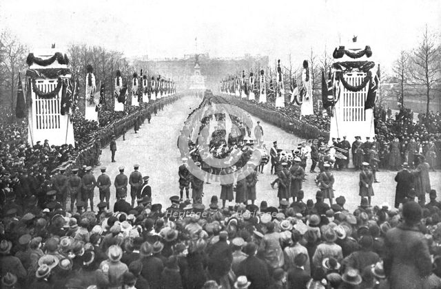 'Le Retour des Vainqueurs; Rentree triomphale a Londres, le 22 mars 1919..., 1919. Creator: Unknown.