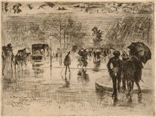 Le Retour des Artistes, 1877. Creator: Felix Hilaire Buhot