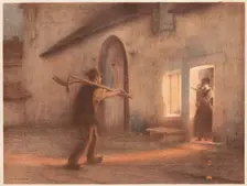 Le Retour des Champs, 1898-1899. Creator: Jules-Alexis Muenier (French, 1863-1942); Imprimerie Champenois
