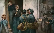 Le Recit (Noyon, mars 1917) 1917. Creator: Francois Flameng