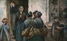 Le Recit (Noyon, mars 1917) 1917. Creator: Francois Flameng