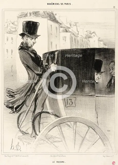 Le Recors, 1841. Creator: Honore Daumier.