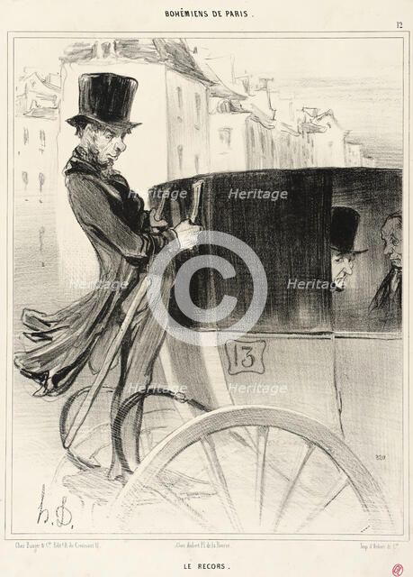 Le Recors, 1841. Creator: Honore Daumier.