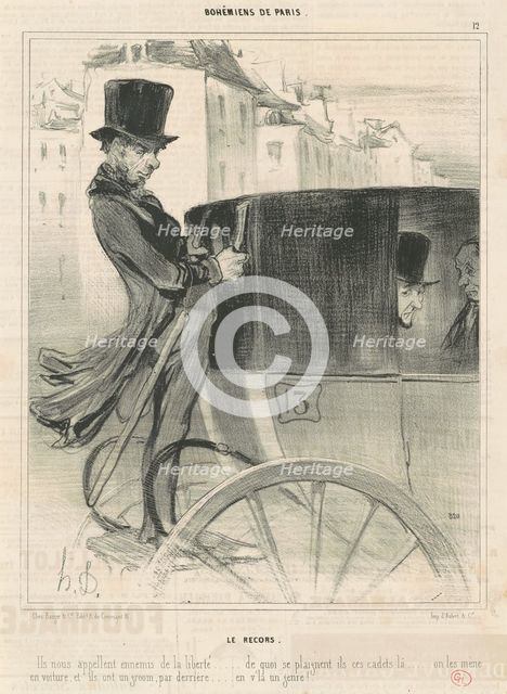 Le Recors, 1841. Creator: Honore Daumier.