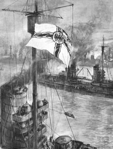 Le Reddition de la Flotte Allemande; Au mouillage de Rosyth, a 3 h. 57 du soir, le 21 novembre 1918 Creator: Douglas Macpherson