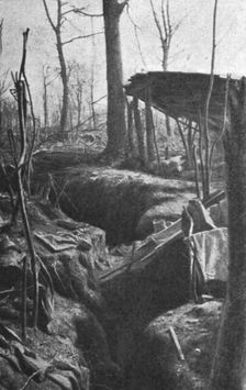 'Le reduit d'Avocourt, apres la repise du bois, le 29 mars 1916. Creator: Unknown