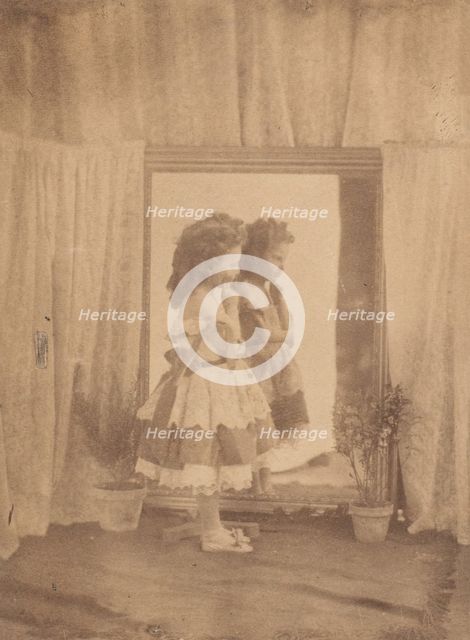 Le reflet (profile), 1860s. Creator: Pierre-Louis Pierson.