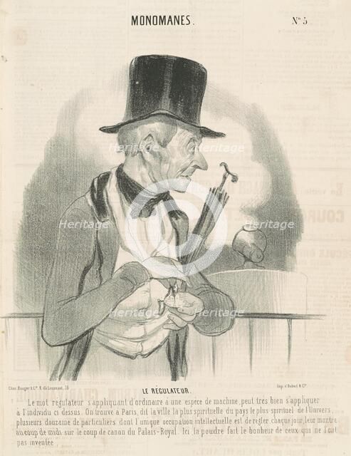 Le regulateur, 19th century. Creator: Honore Daumier.