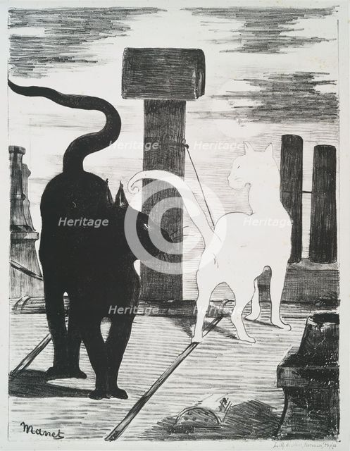 Le rendez-vous des chats., 1868. Creator: Edouard Manet.
