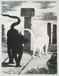 Le rendez-vous des chats., 1868. Creator: Edouard Manet