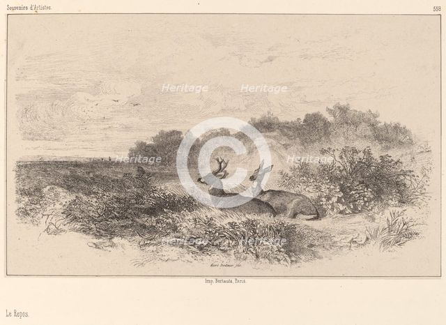 Le Repos. Creator: Karl Bodmer.